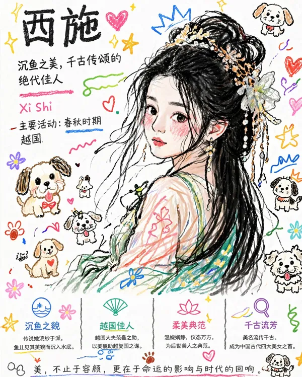 彩色线条手绘效果图
