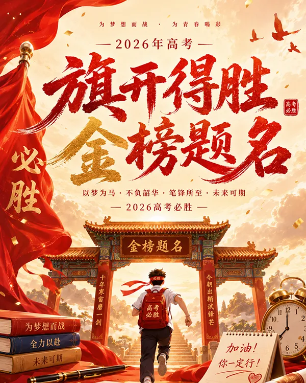 高考海报设计效果图