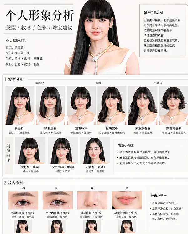 个人形象分析效果图