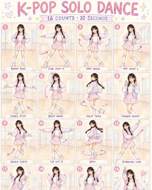 K-pop舞蹈编排效果图