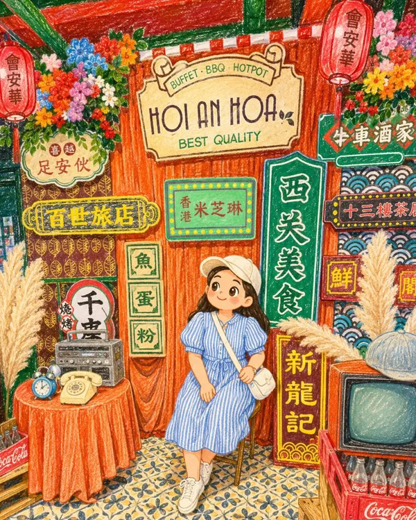 卡通蜡笔风格效果图