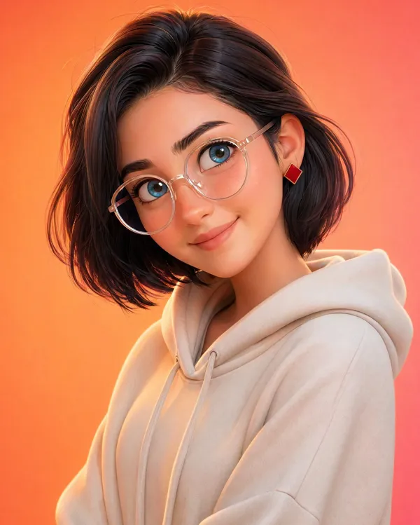 皮克斯3D肖像效果图