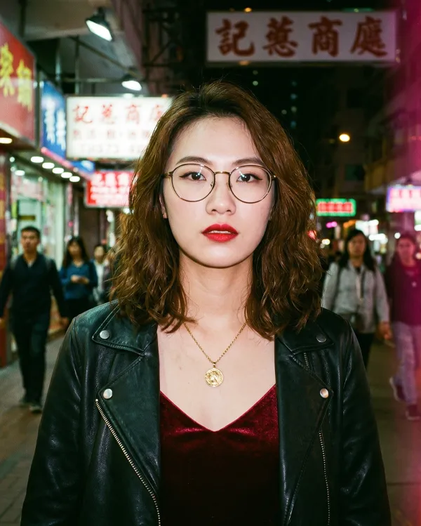 港风夜店胶片风效果图