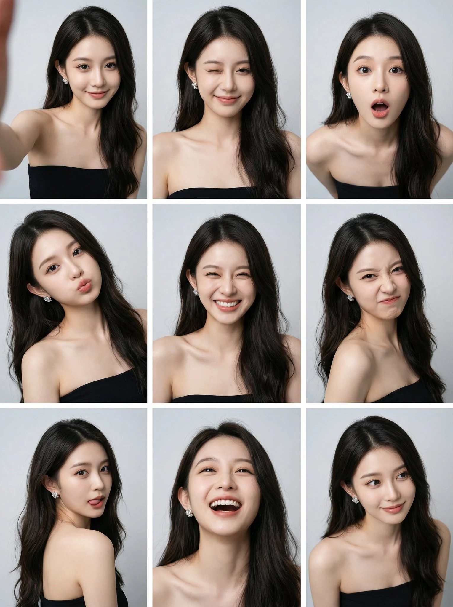 九宫格精致写真效果图